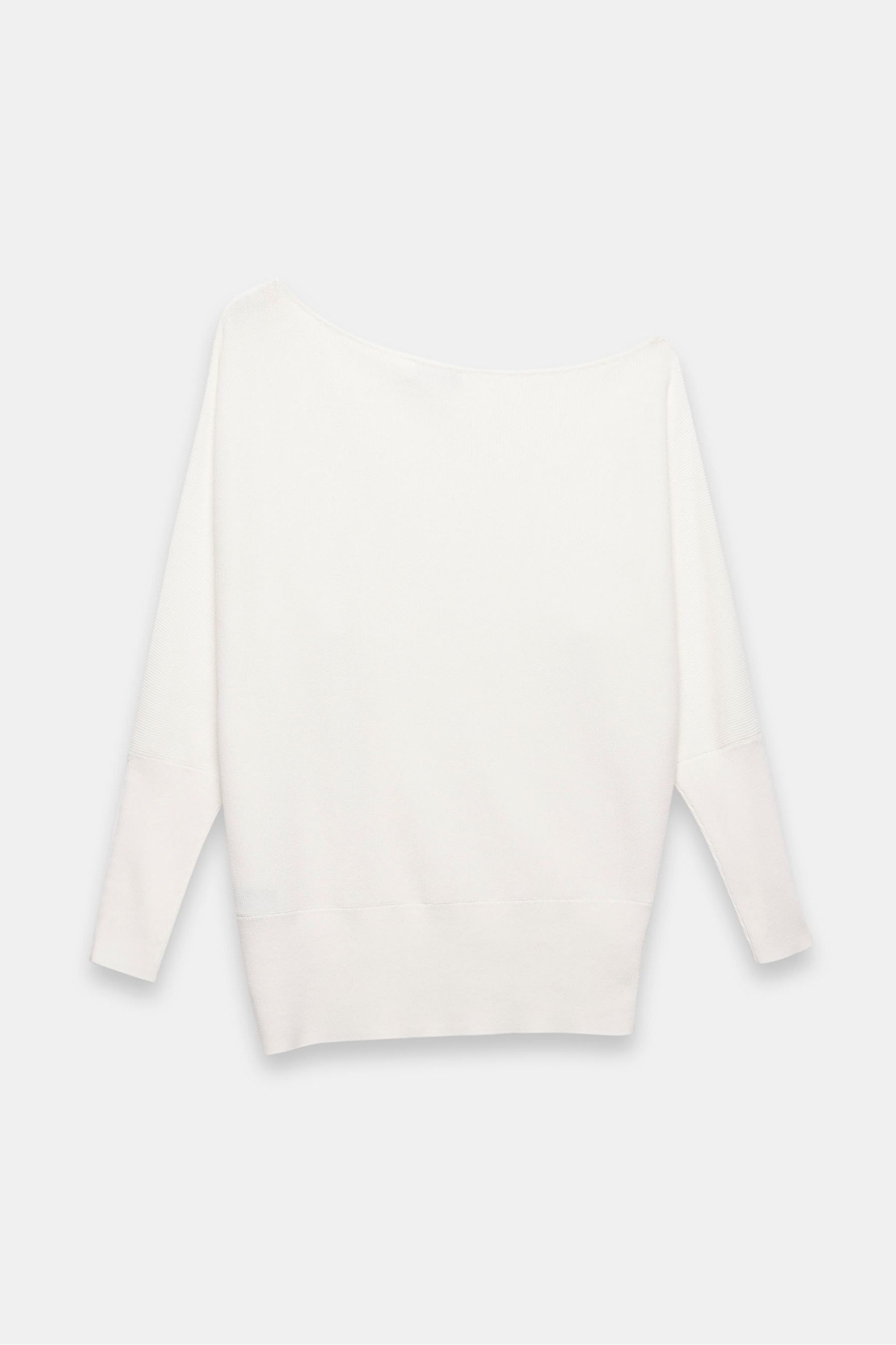 Buy Mint Velvet White Cotton Batwing Jumper from Next Luxembourg