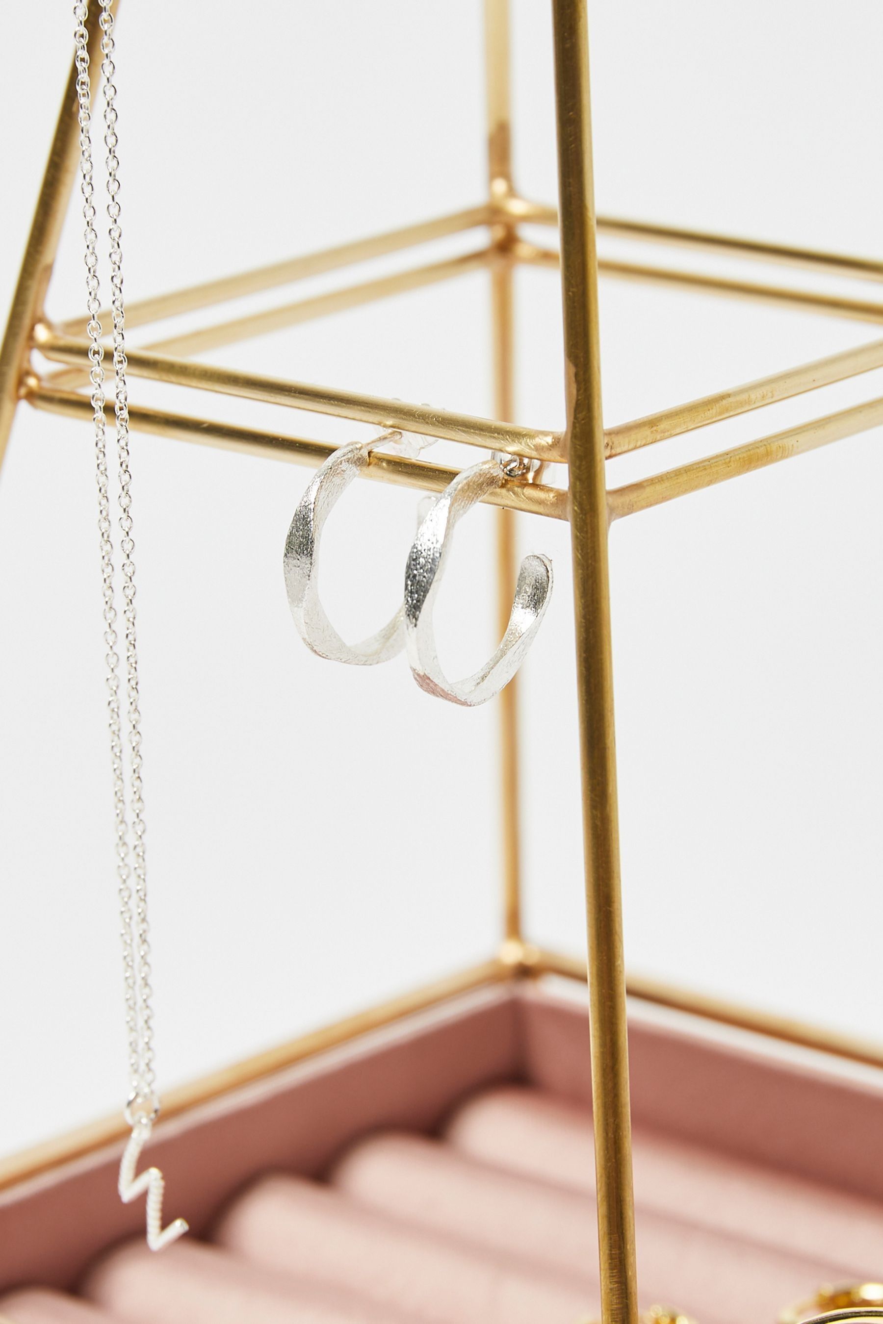 Buy Oliver Bonas Gold Pyramid Velvet Jewellery Stand from the Next UK online shop