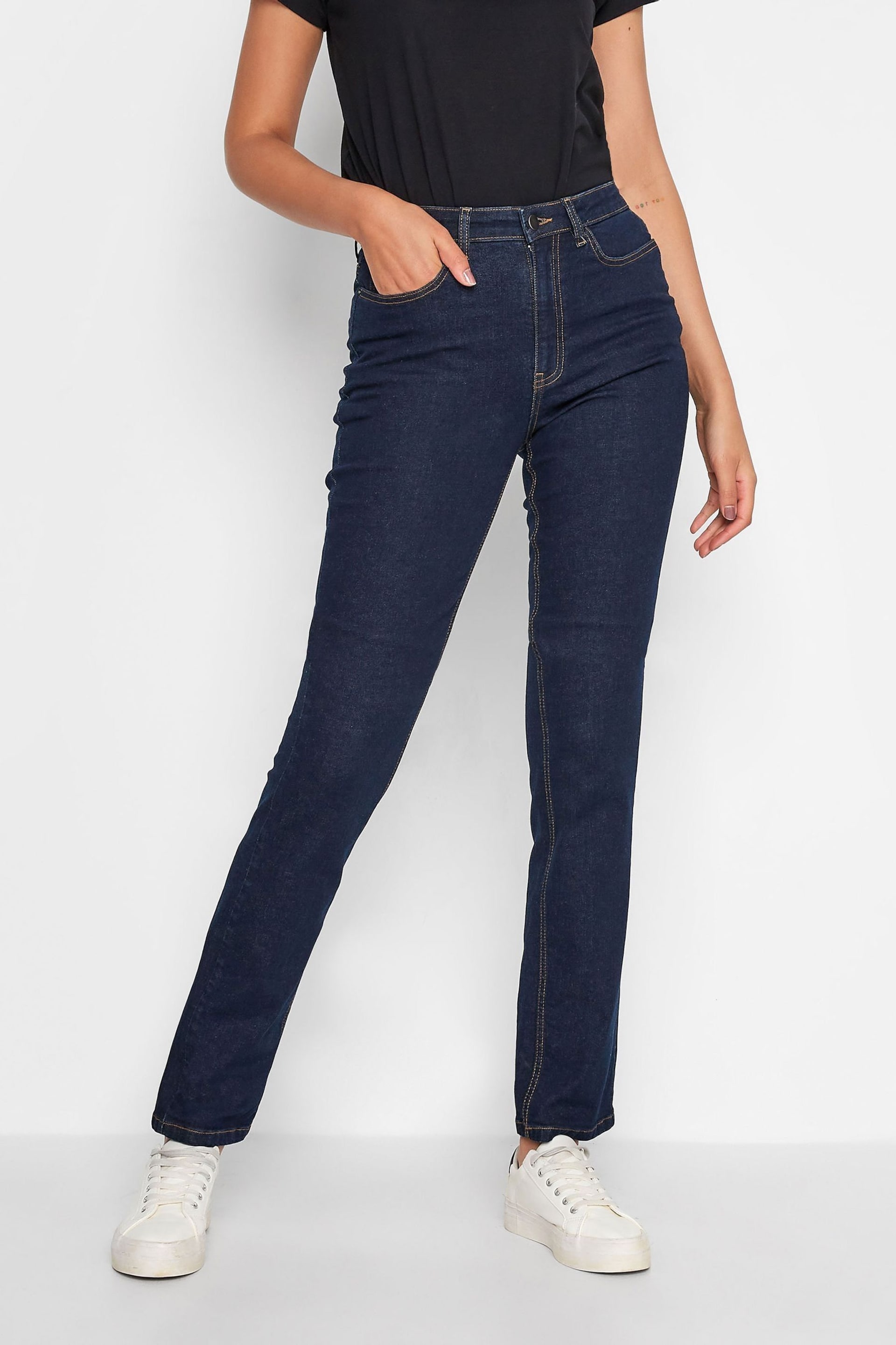 Long Tall Sally Blue Mia Slim Leg Jeans - Image 1 of 4