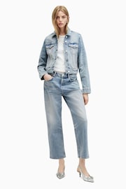 AllSaints Blue Ida Cropped Jeans - Image 1 of 7