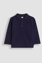 JoJo Maman Bébé Navy 2-Pack Polo Shirts - Image 2 of 5