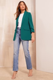 Friends Like These Green Edge To Edge Check Blazer - Image 3 of 4