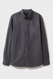 Crew Clothing Company Grey Plain Cotton Classic Shirt - Image 5 of 5