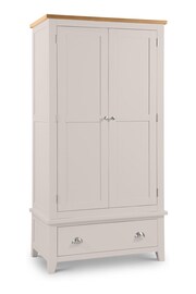 Julian Bowen Grey Richmond 2 Door 1 Drawer Wardrobe - Image 2 of 6