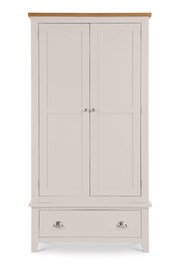 Julian Bowen Grey Richmond 2 Door 1 Drawer Wardrobe - Image 4 of 6