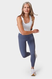 Sweaty Betty Endless Blue 7/8 Length Power UltraSculpt High Waist Workout Leggings - Image 3 of 7