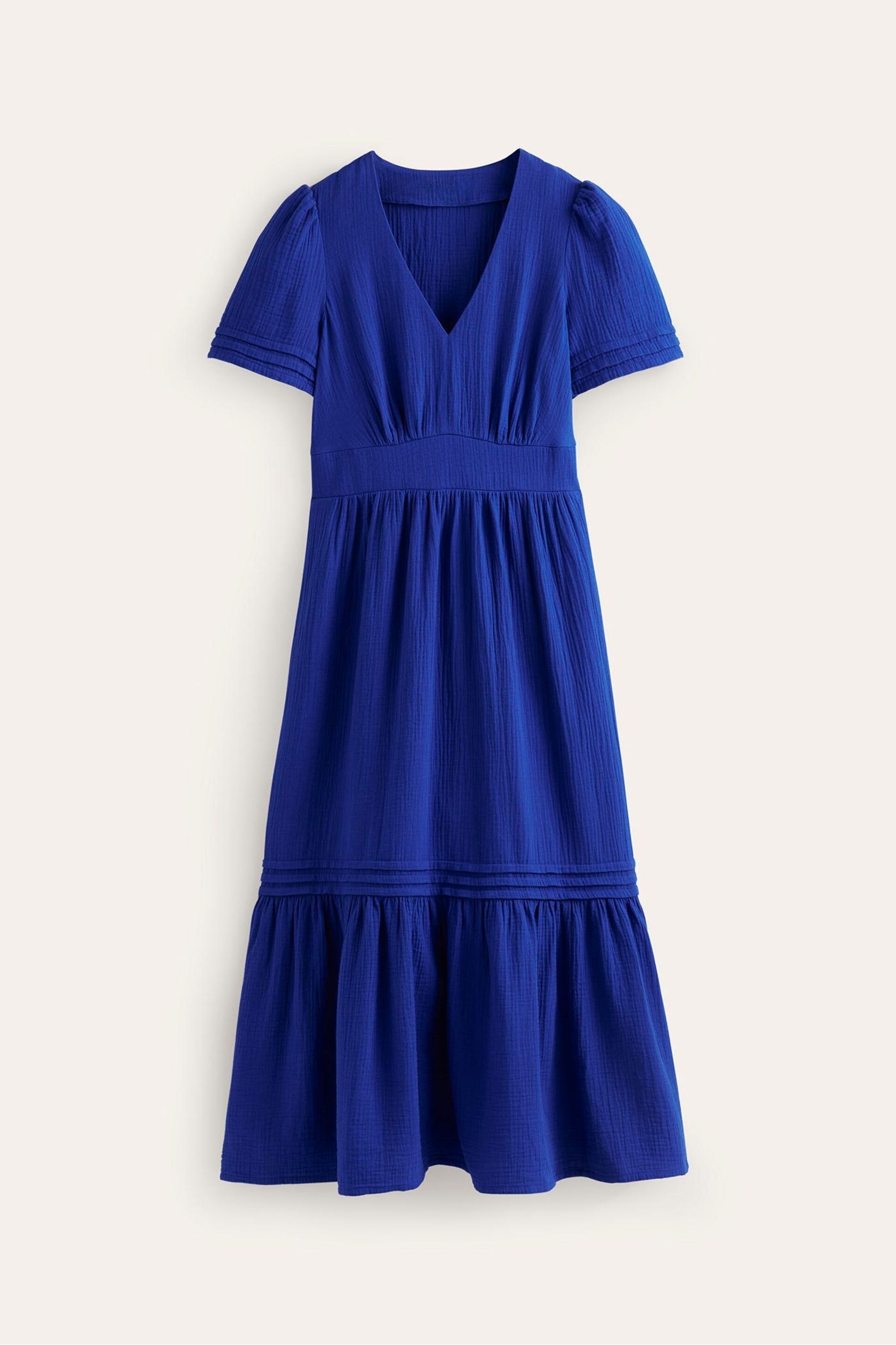 Boden Blue Petite Eve Double Cloth Midi Dress - Image 6 of 6