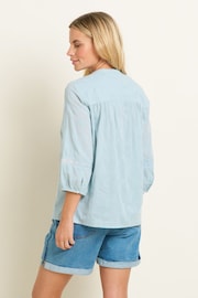 Brakeburn Blue Fan Blouse - Image 3 of 5