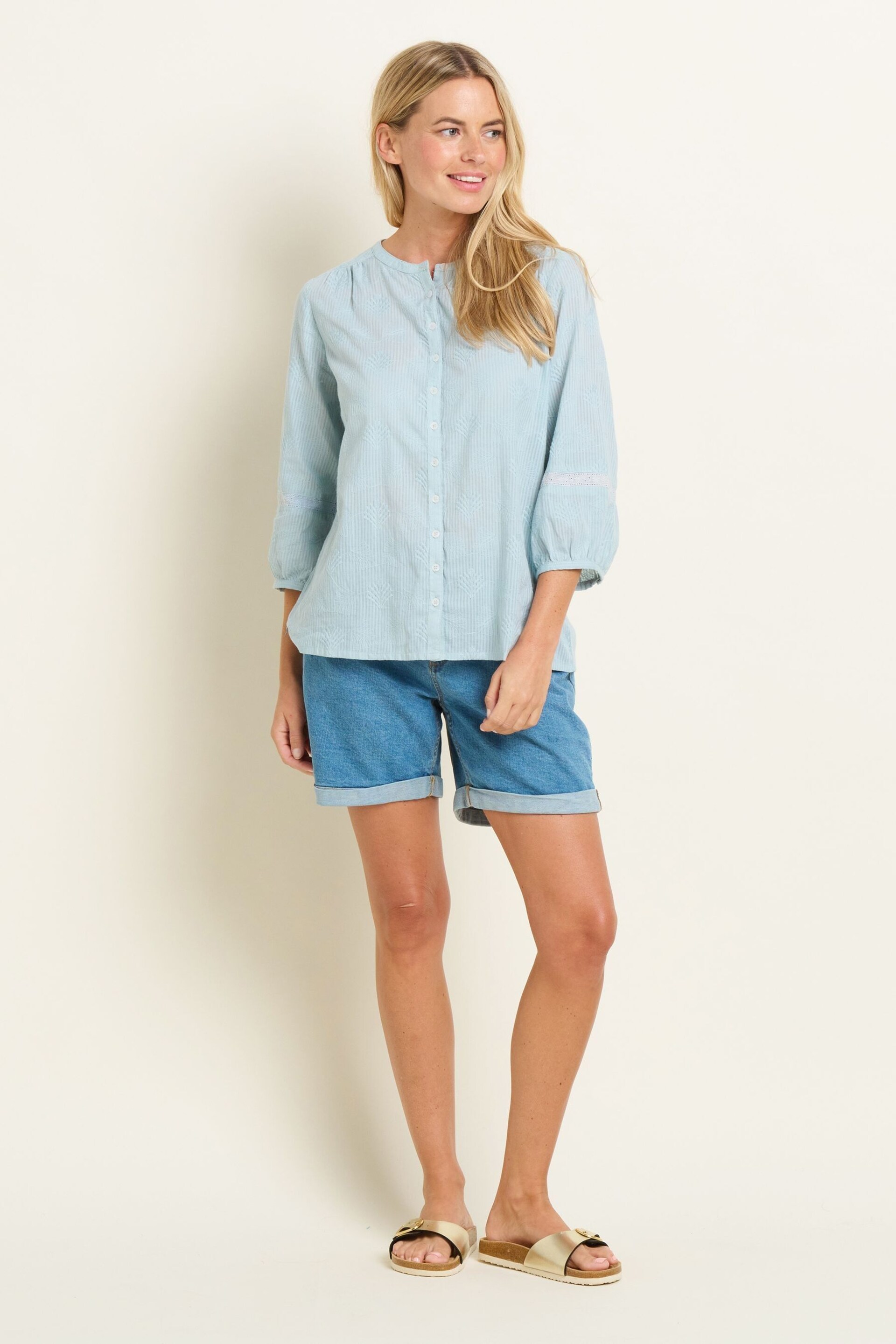 Brakeburn Blue Fan Blouse - Image 5 of 5