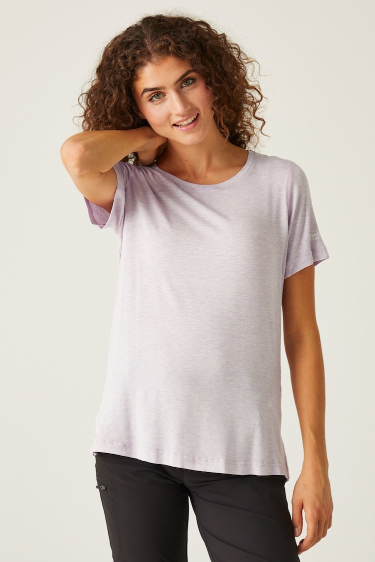 Regatta Purple Ballyton Short Sleeve Sports T-Shirt - Image 1 of 7