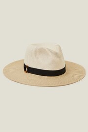 Accessorize Natural Ring Fedora Hat - Image 1 of 3