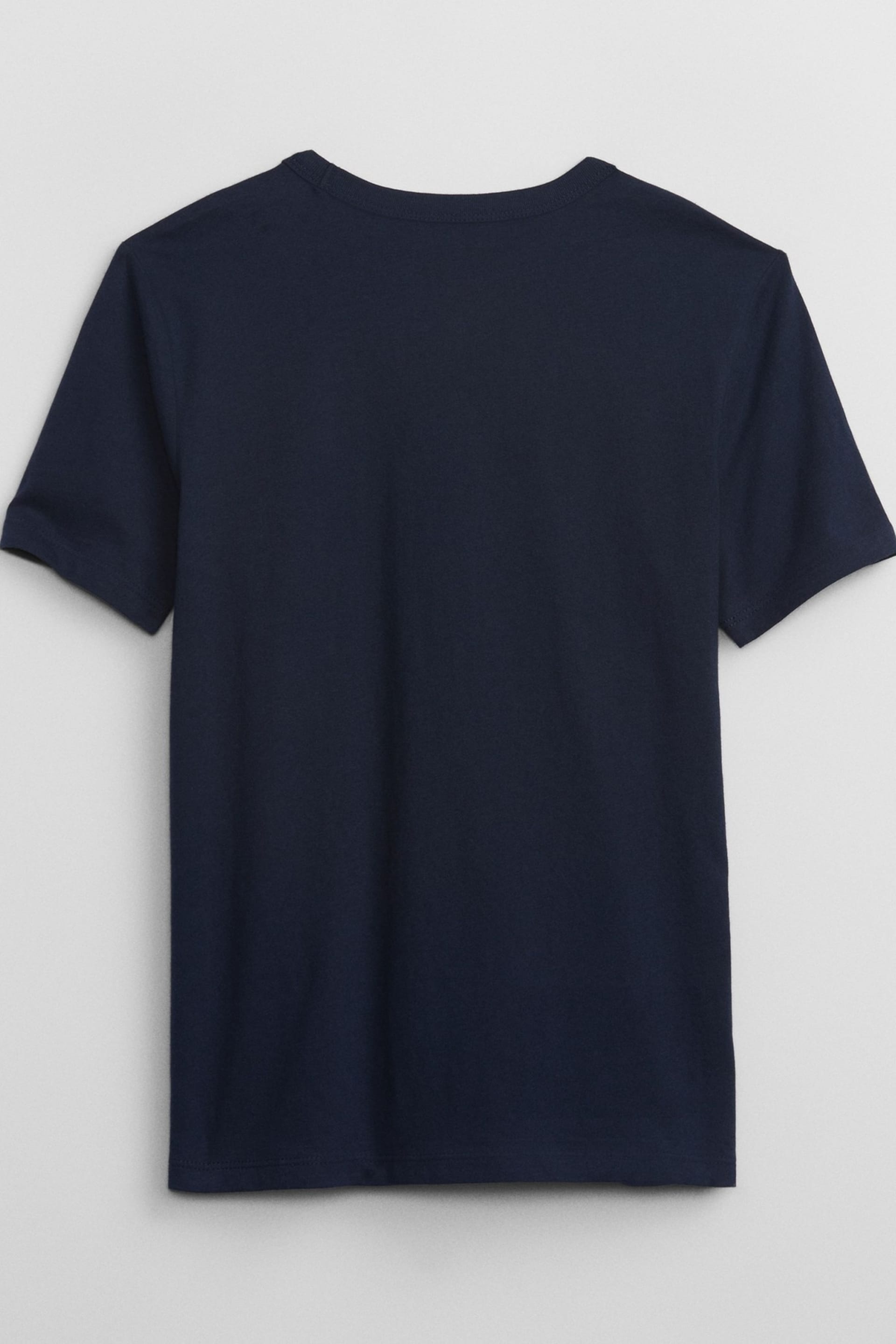 Gap Blue Cotton Graphic Short Sleeve Crew Neck T-Shirt (4-13yrs) - Image 2 of 2