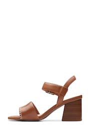 Clarks Brown Leather Siara65 Buckle Sandals - Image 2 of 7