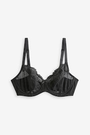 Black/Nude Non Pad Balcony DD+ Lace Bras 2 Pack - Image 8 of 10