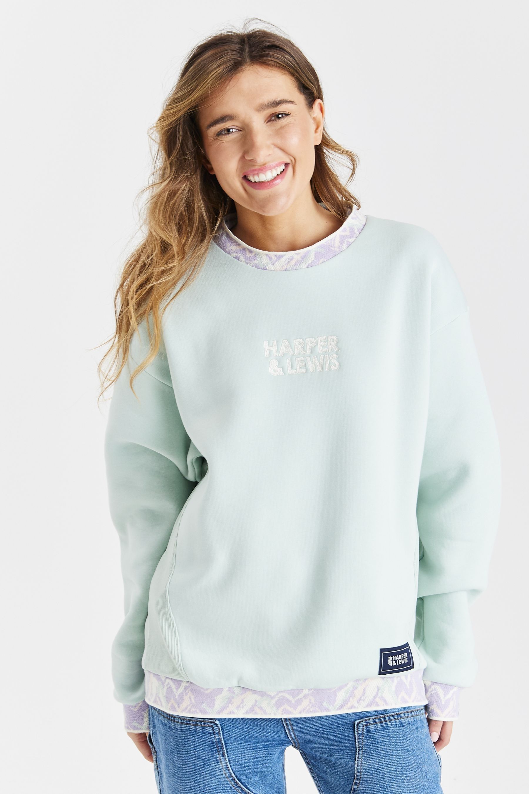 Buy Harper Lewis Green Amaya Sweater from Next Luxembourg