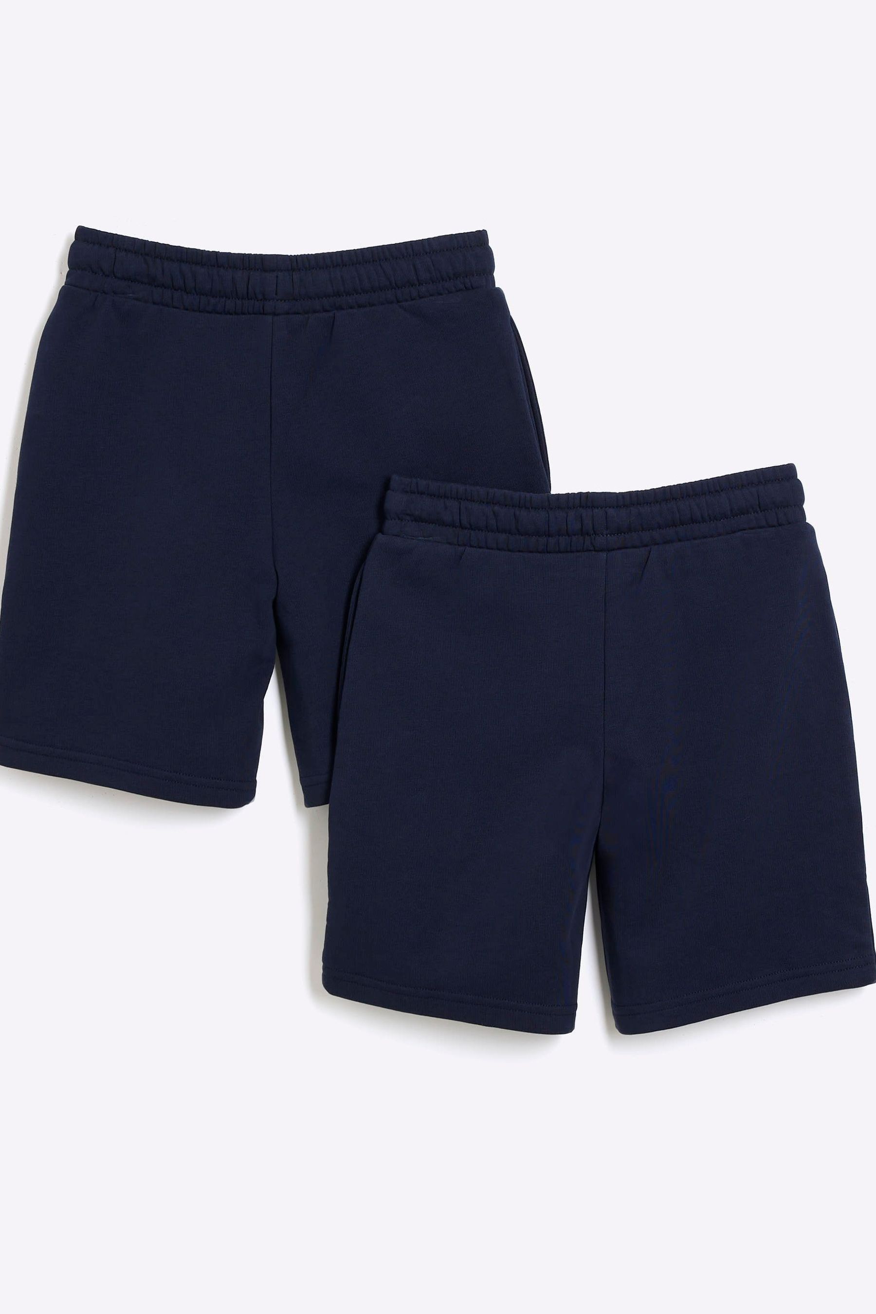 Buy River Island Blue Boys 100 Cotton Shorts 2 Pack from the Next UK online shop