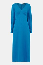 Whistles Blue Serpent Jacquard Midi Dress - Image 5 of 5