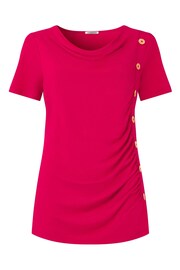 Joe Browns Pink Draped Neck Jersey Top - Image 5 of 5