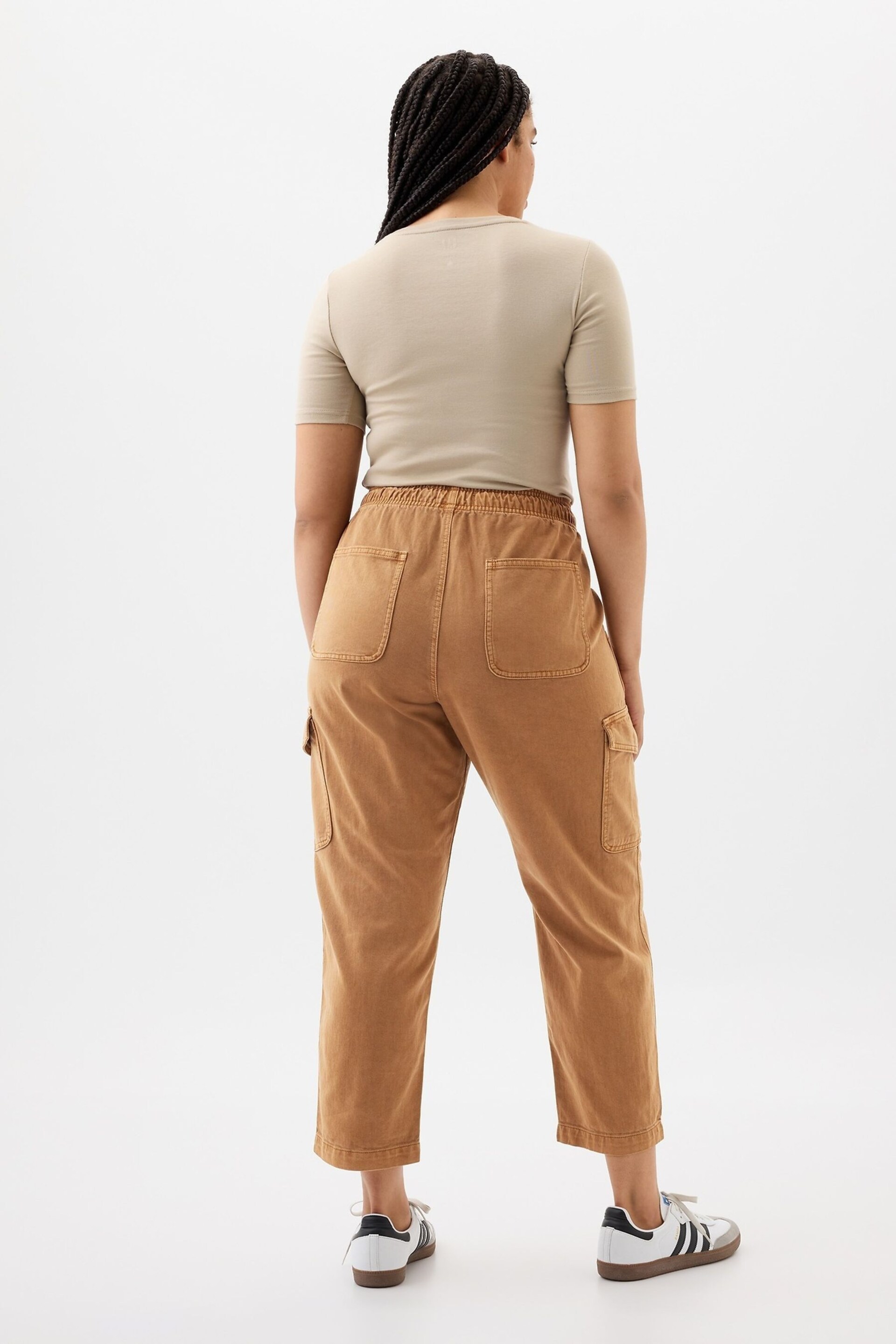 Gap Brown Denim Cargo Jeans - Image 2 of 5