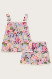 Monsoon Blue Kacee Floral Pyjama Set - Image 1 of 3