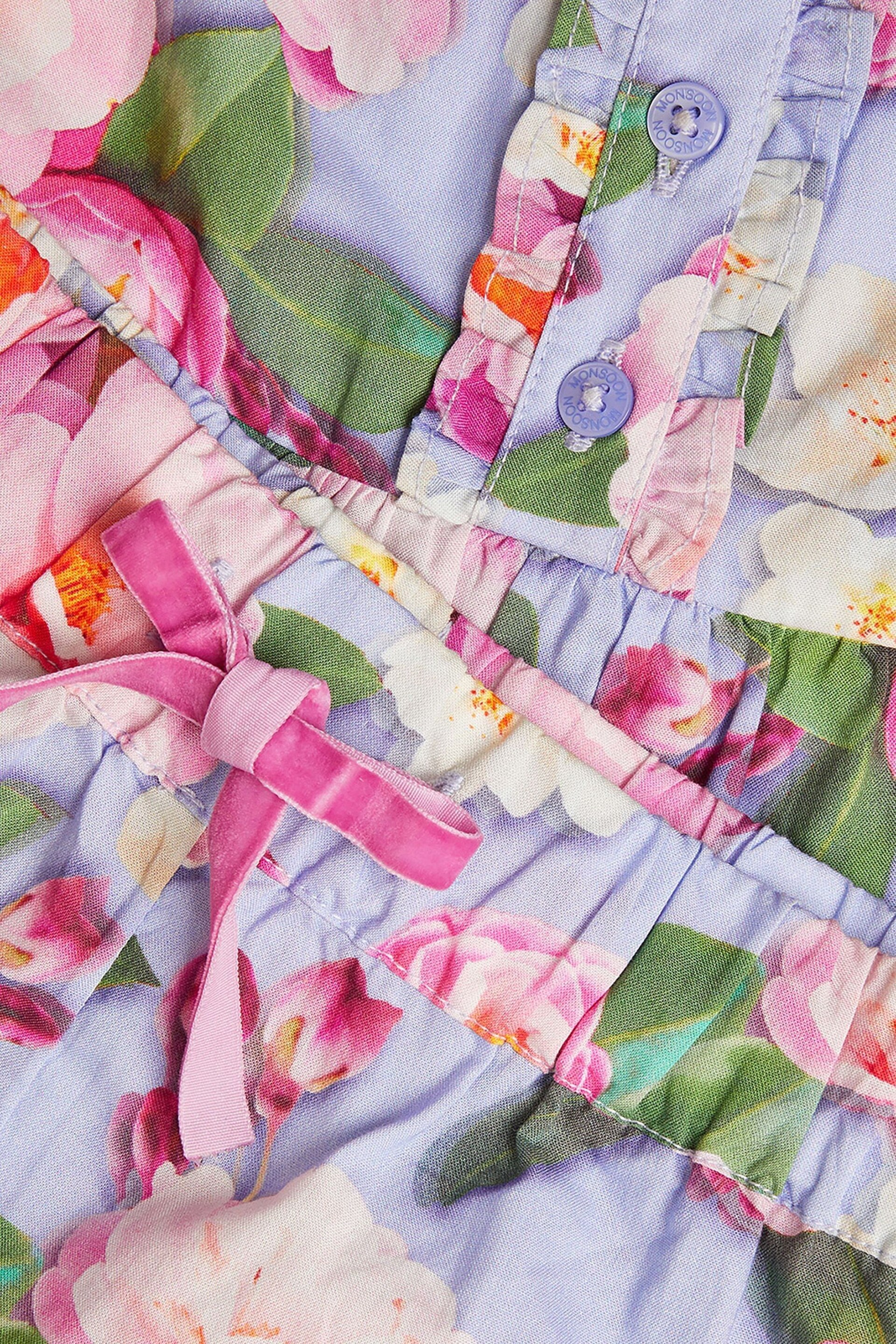 Monsoon Blue Kacee Floral Pyjama Set - Image 3 of 3