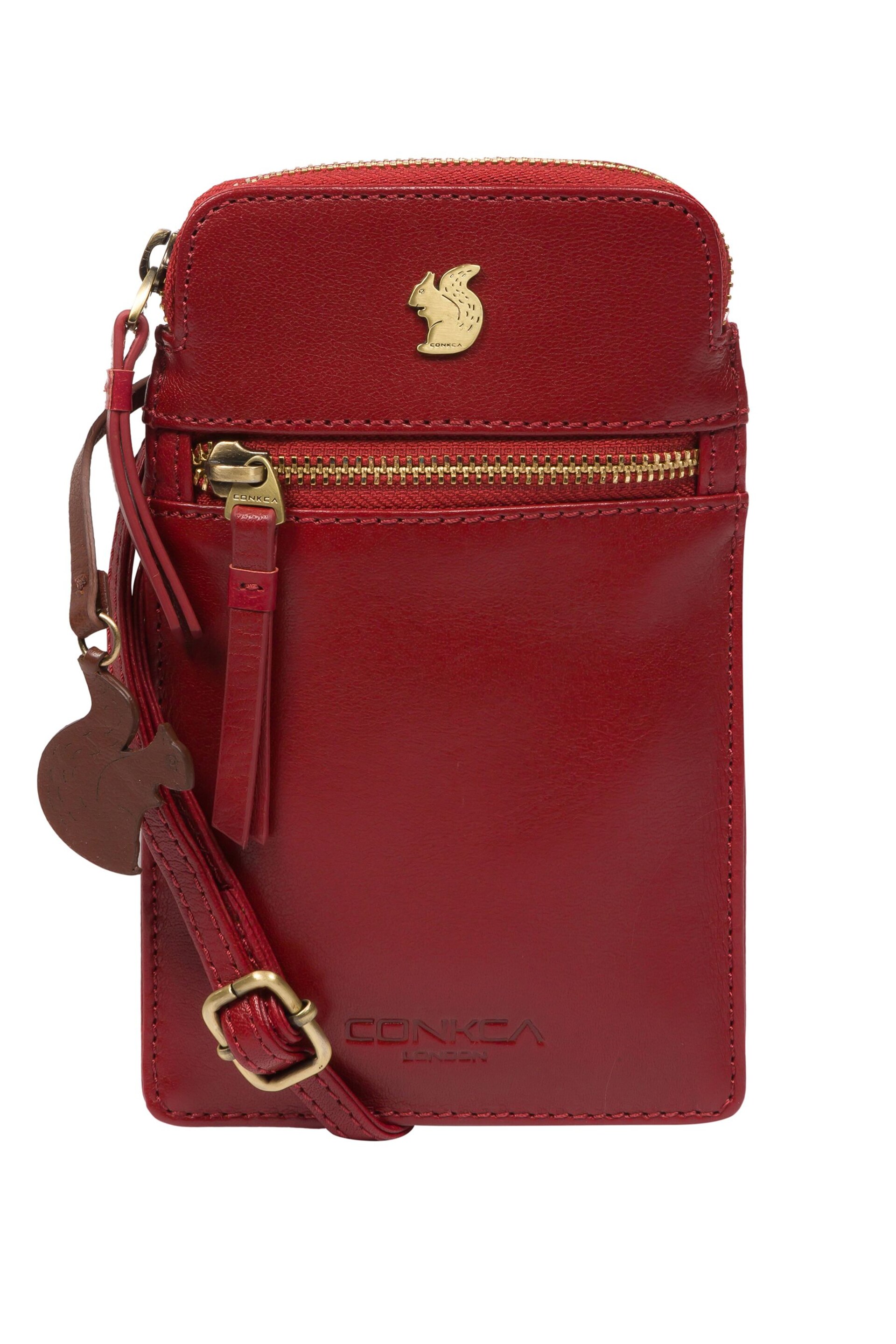 Conkca Bambino Leather Cross-Body Phone Bag - Image 4 of 9