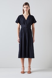 LK Bennett Eva Cotton Sun Dress - Image 1 of 3
