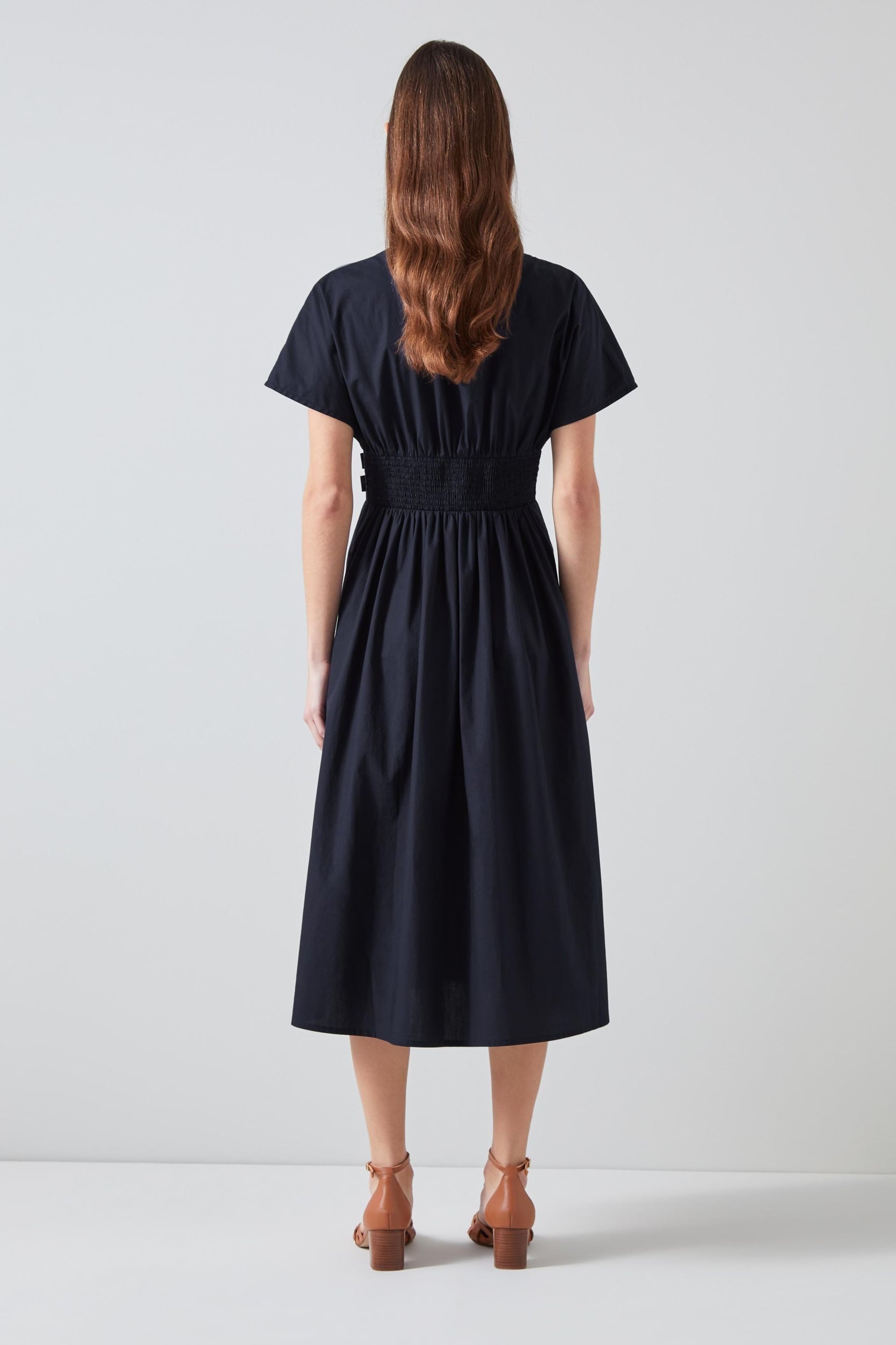 LK Bennett Eva Cotton Sun Dress - Image 2 of 3