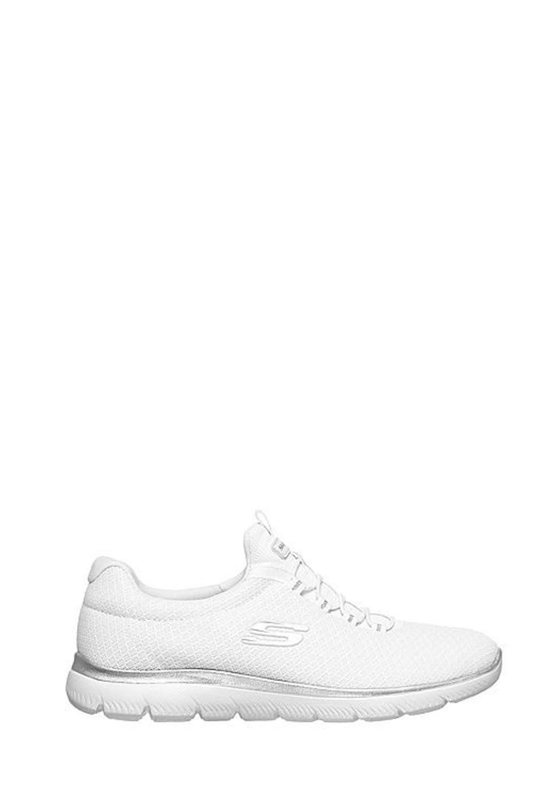Buy Skechers White Womens Summits Slip On Sports Trainers from Next Ireland