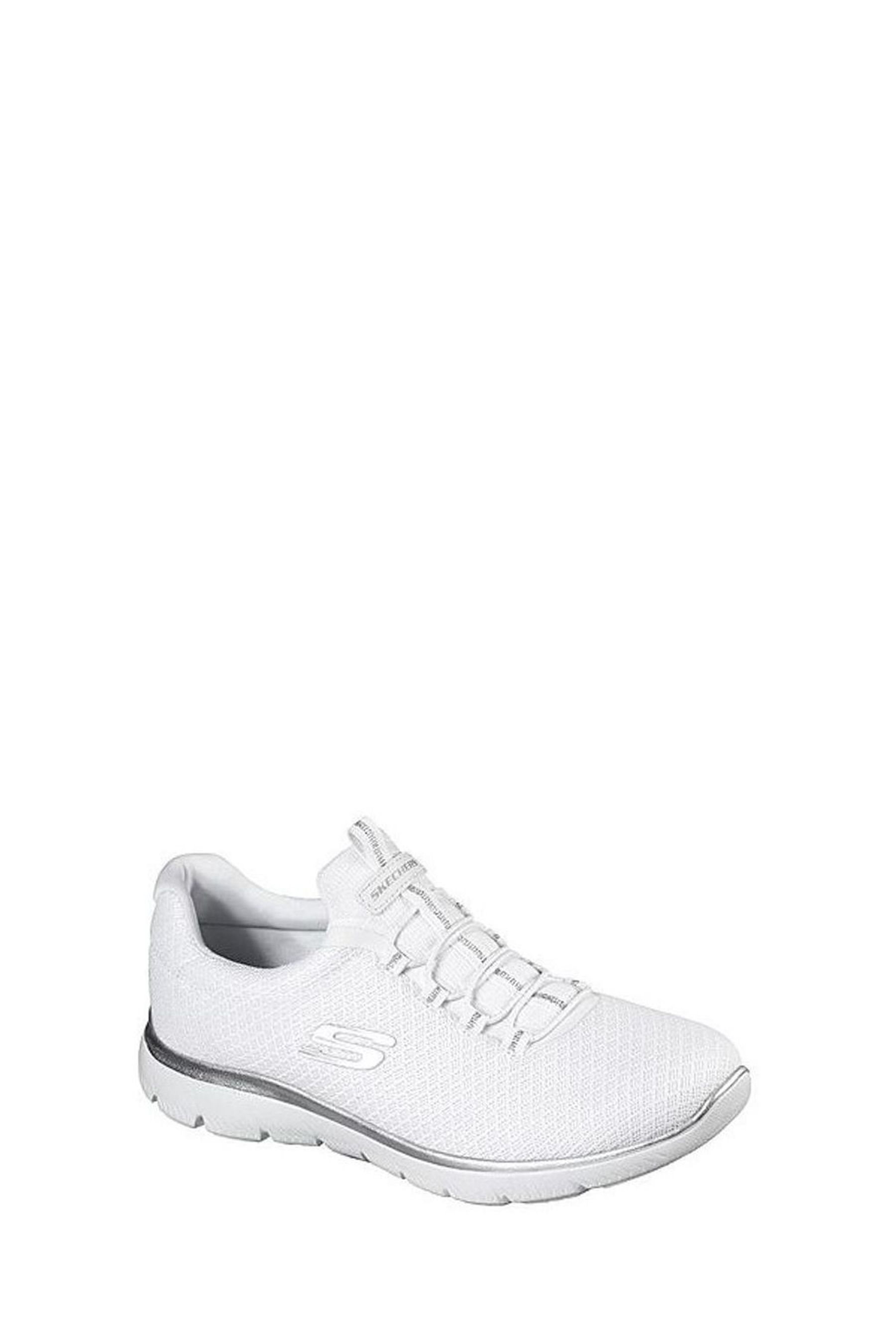 Buy Skechers White Womens Summits Slip On Sports Trainers from the Next UK online shop