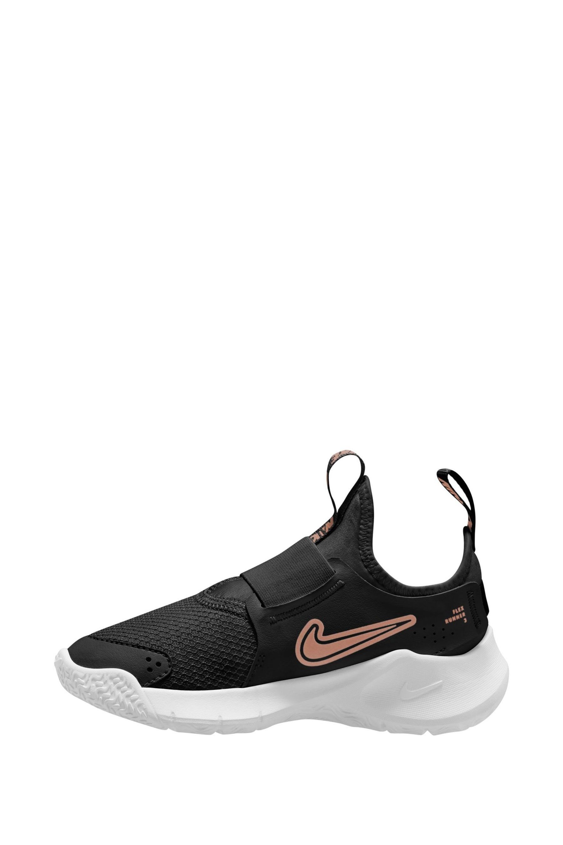 Buy Nike Black Gold Junior Flex Runner 3 Trainers from Next Luxembourg