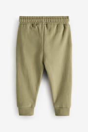 Rust Brown/Khaki/Sage Soft Touch Joggers 3 Pack (3mths-7yrs) - Image 3 of 7