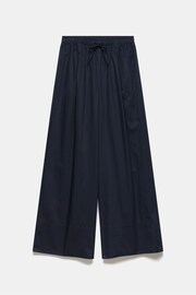 Mint Velvet Blue Cotton Wide Trousers - Image 3 of 4
