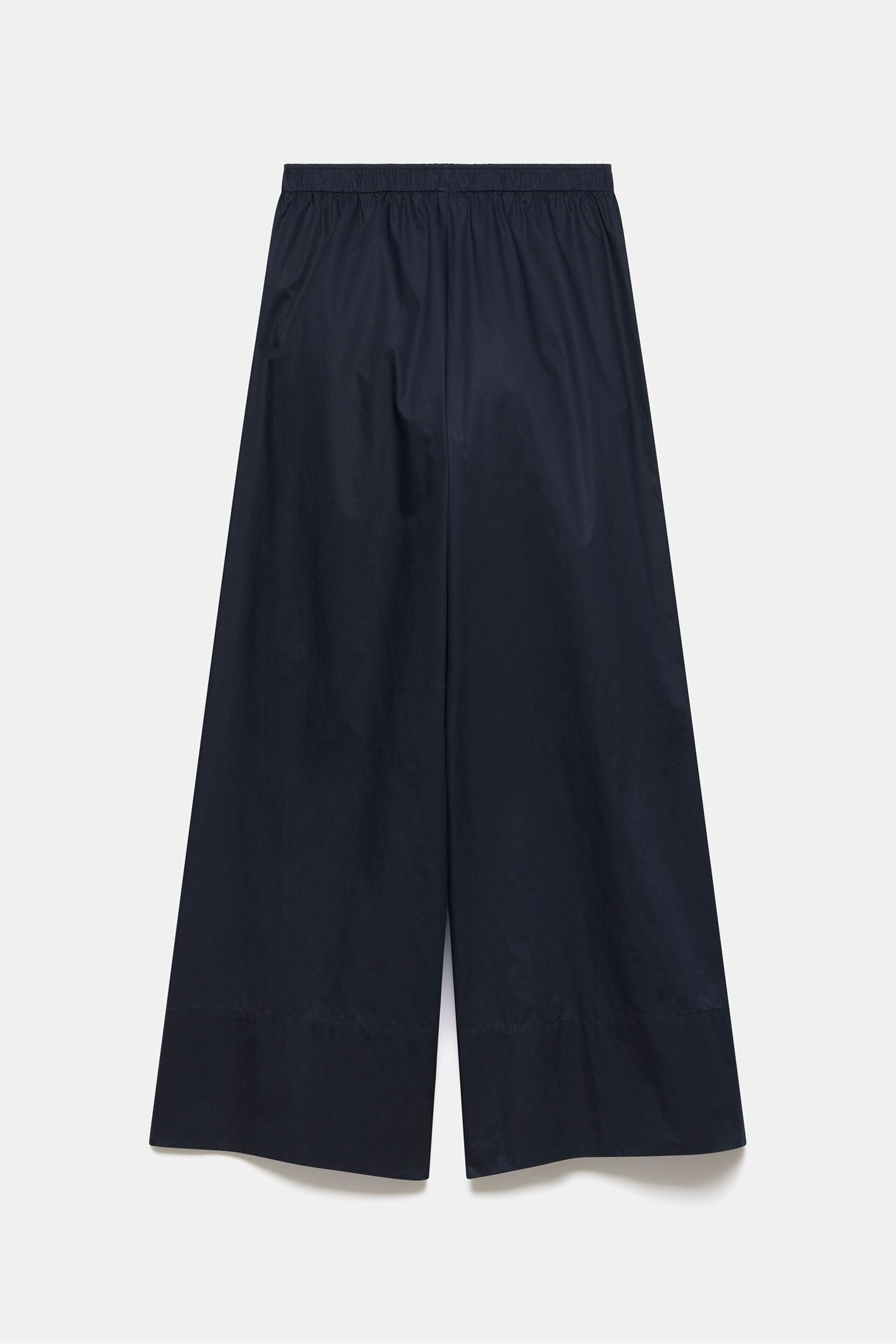 Mint Velvet Blue Cotton Wide Trousers - Image 4 of 4