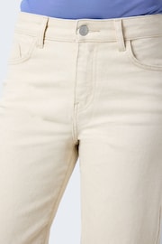 NOISY MAY Cream Wide Leg Jeans - Image 6 of 8