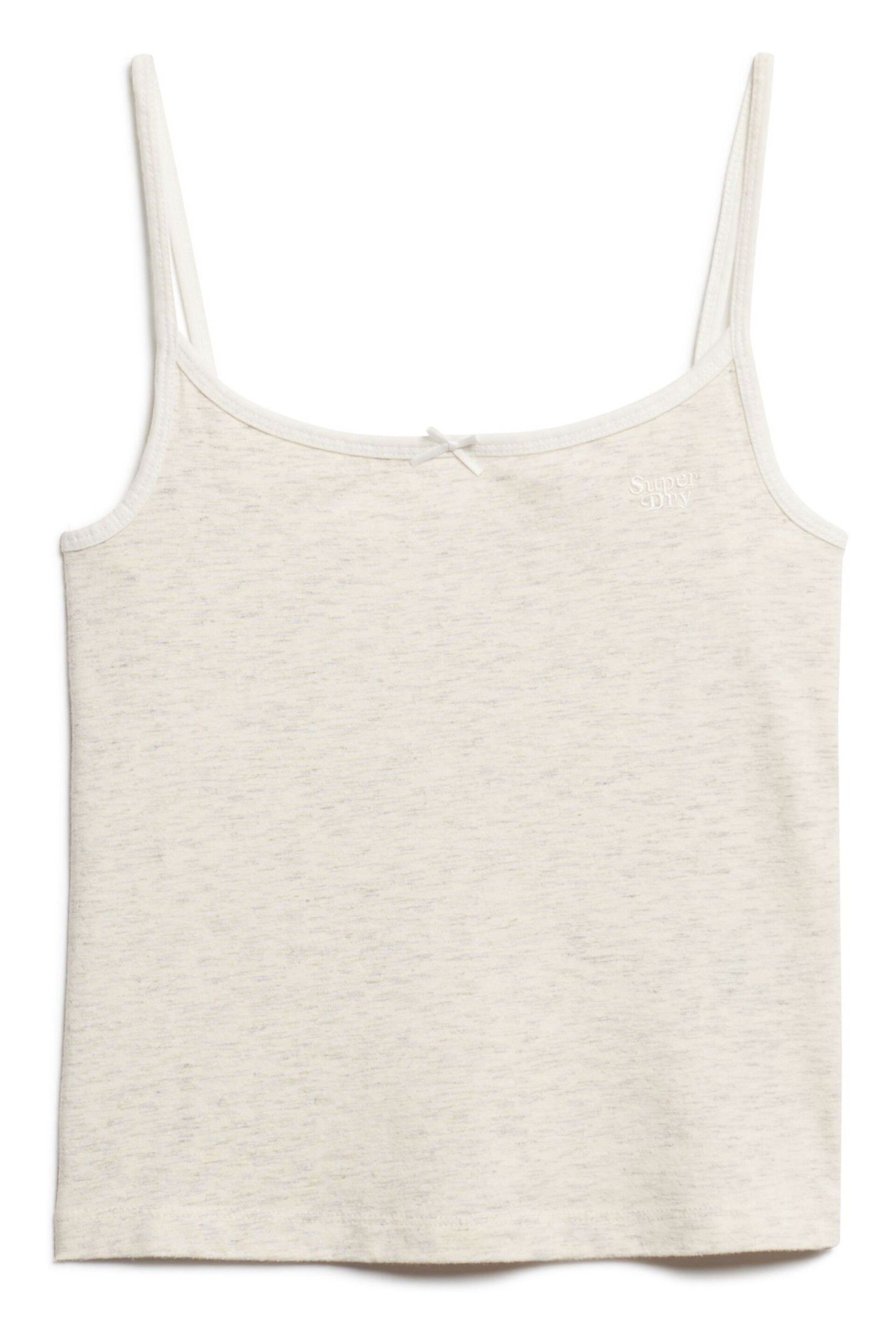 Superdry Cream Athletic Essentials Cami Top - Image 4 of 5