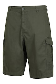 Mountain Warehouse Green Mens Lakeside 100% Cotton Cargo Shorts - Image 4 of 5