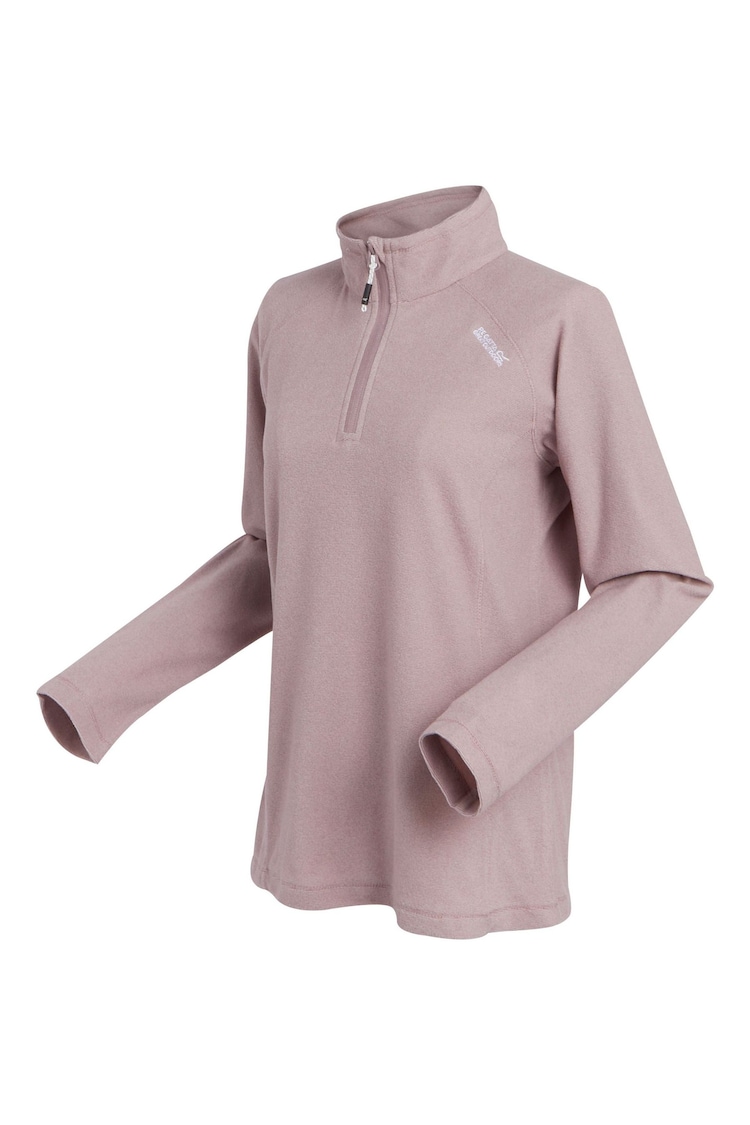 Regatta LIght Purple Womens Montes Half Zip Fleece - Image 7 of 7