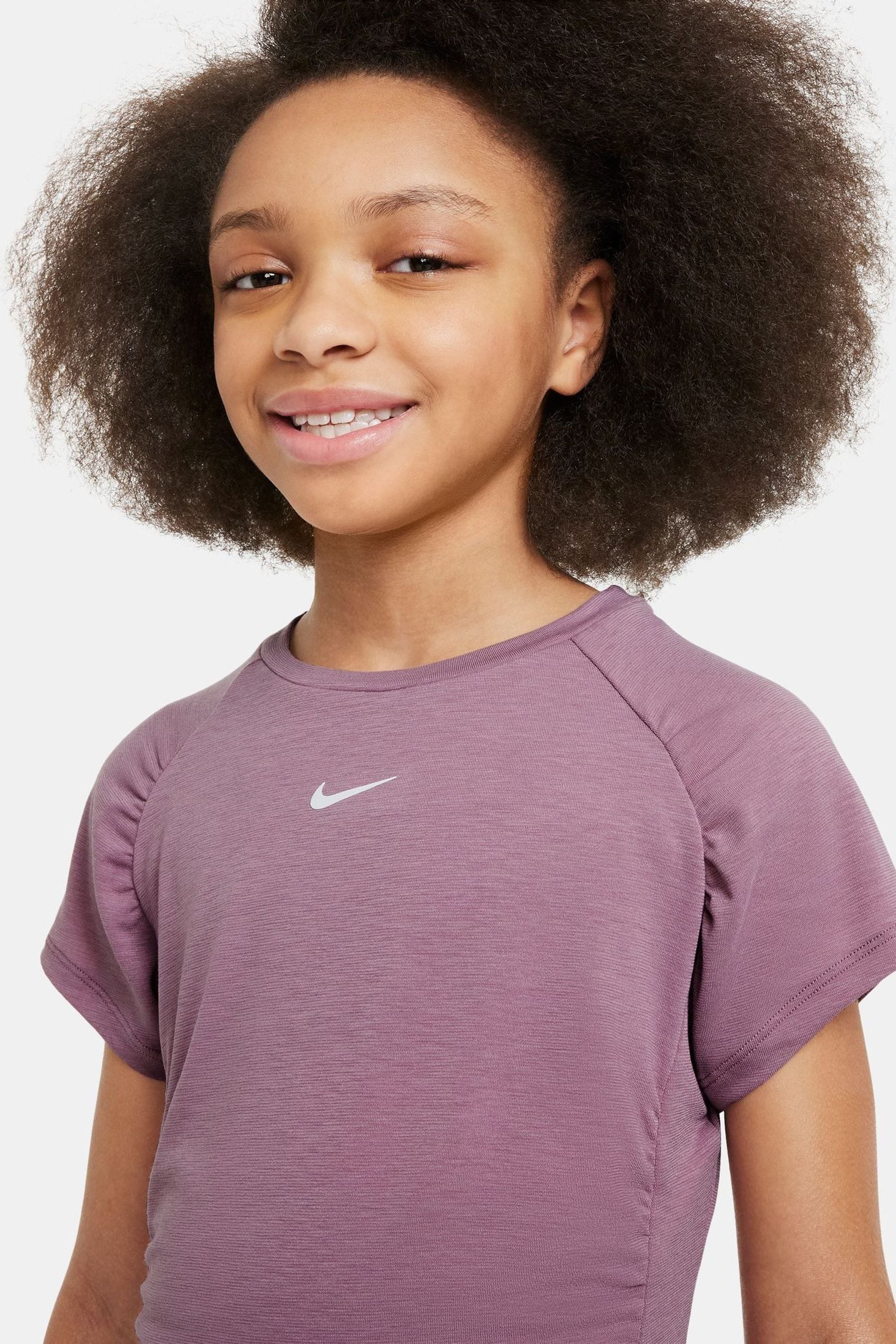 Buy Nike Purple Plum One Dri FIT Short Sleeve Training T Shirt from the Next UK online shop