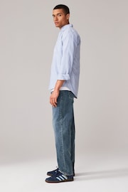 Blue Light Vintage Classic Stretch Relaxed Fit Jeans - Image 3 of 10