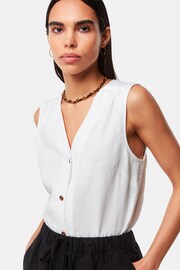 Whistles Laura Linen White Tank - Image 1 of 5