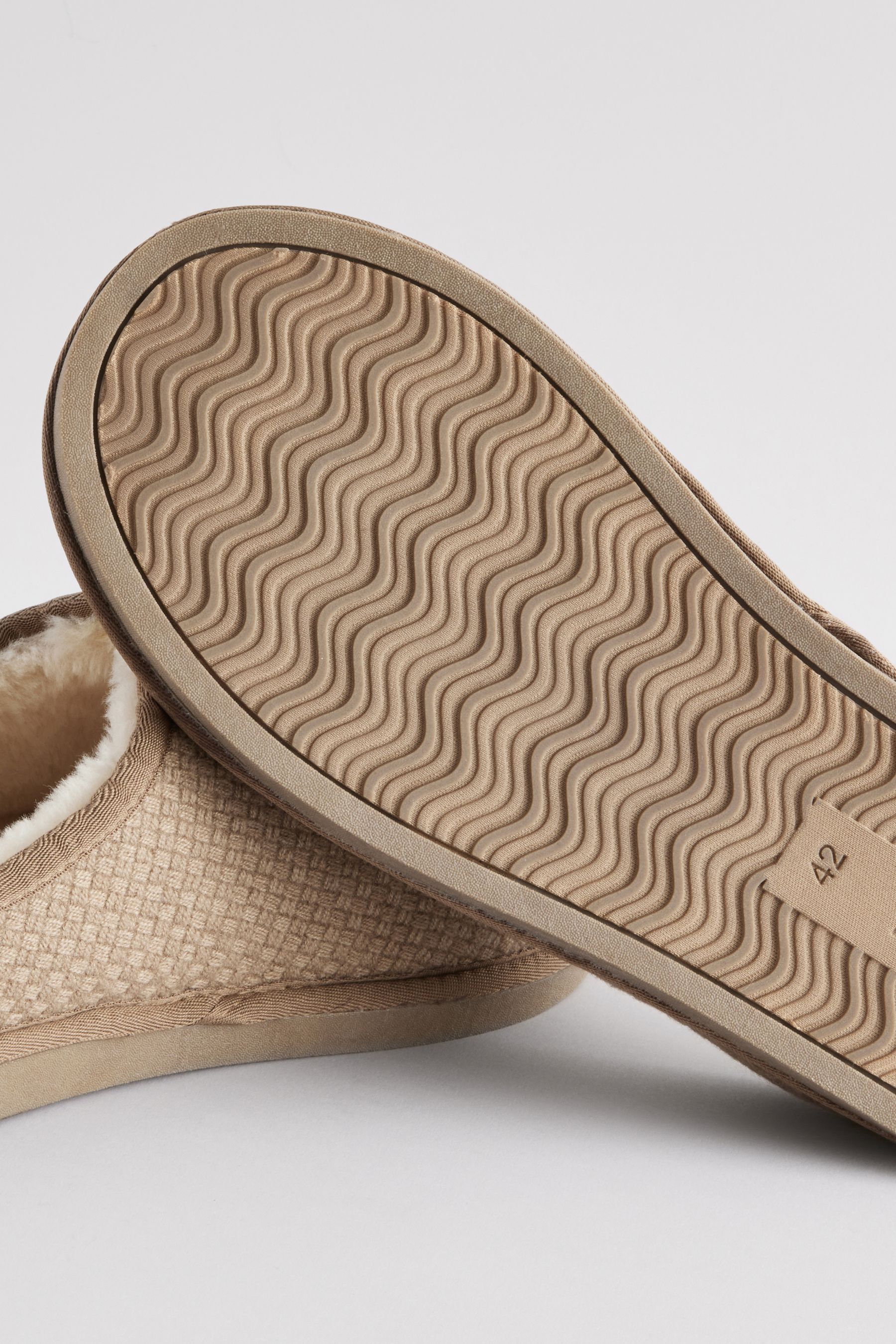 Slippers without fur lining shop