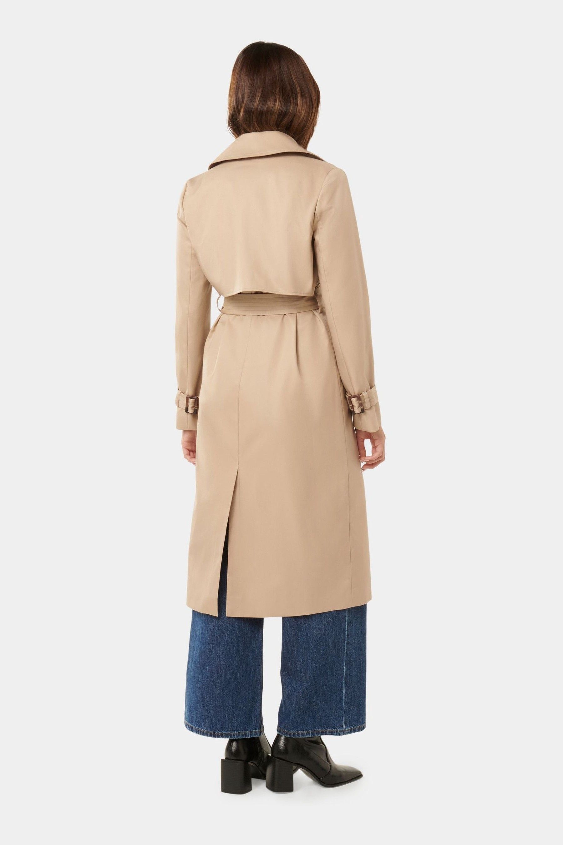Buy Forever New Cream Payton Petite Soft Trench Coat from Next Luxembourg