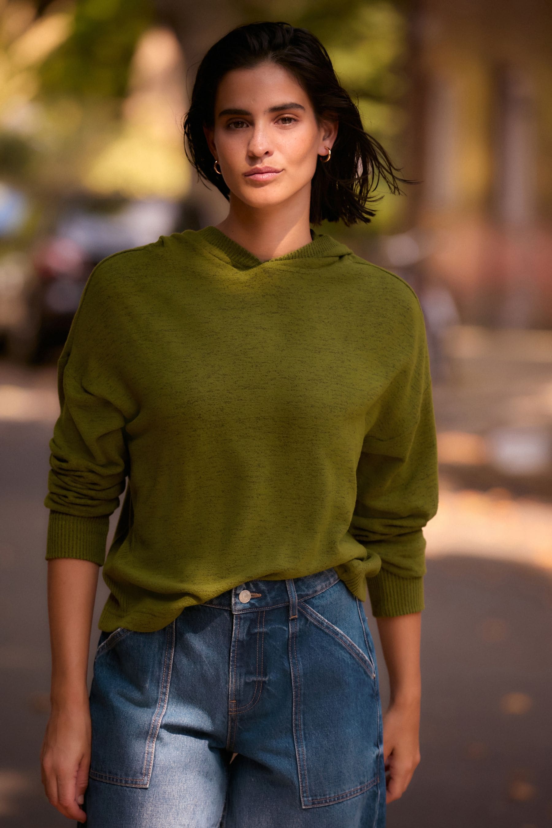 Light olive hoodie online