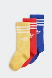 adidas Originals Multi Crew Socks 3 Pack - Image 1 of 1