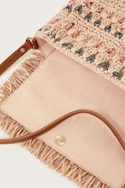 Monsoon Cream Tonal Raffia Cross-Body Bag - Image 3 of 3