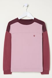 FatFace Dusky Purple Butterfly Sweatshirt - Image 1 of 2