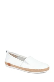 Jones Bootmaker Milan Leather Espadrille White Flats - Image 1 of 5