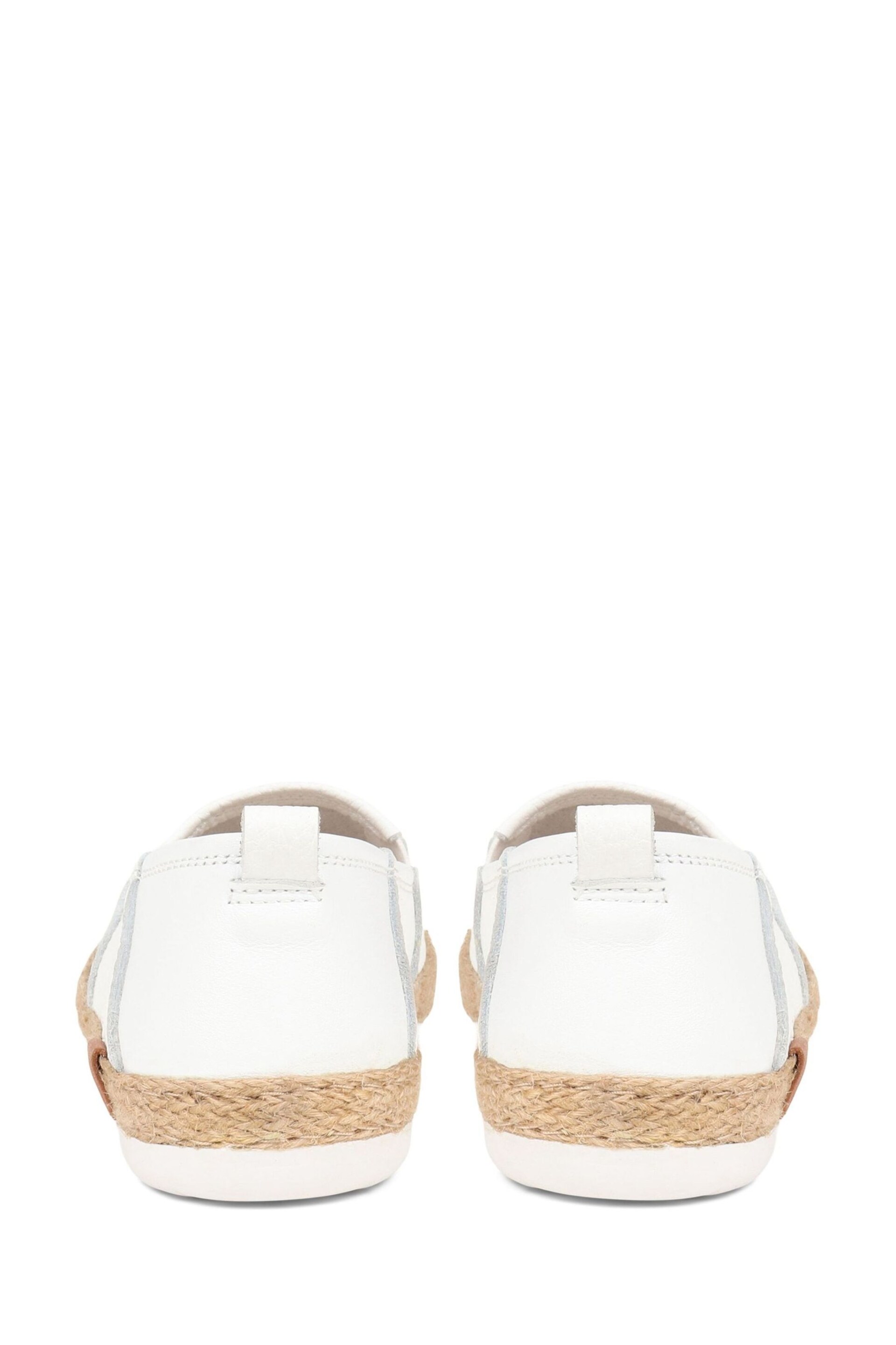 Jones Bootmaker Milan Leather Espadrille White Flats - Image 3 of 5