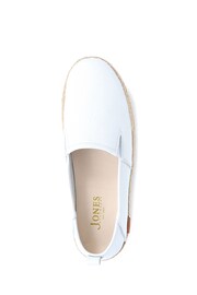 Jones Bootmaker Milan Leather Espadrille White Flats - Image 4 of 5